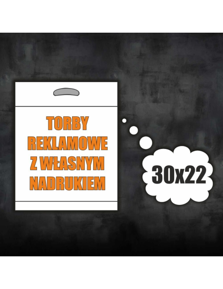 Mocne Folirowe Reklamówki Torby z logo Firmy z Nadrukiem