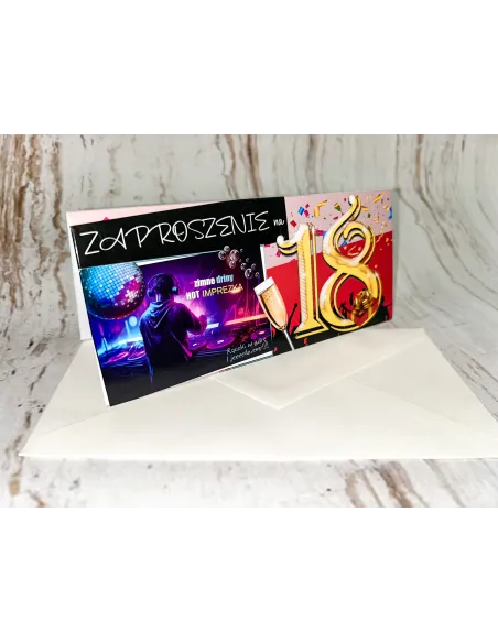 Zaproszenie na 18 Urodziny Zaproszenia Osiemnastkowe +