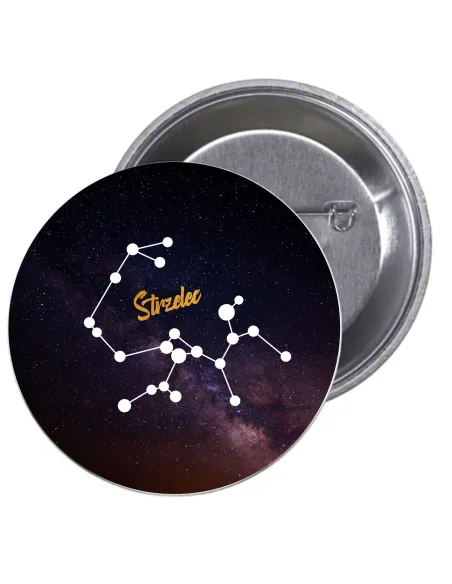 Przypinki Buttony Znaki Zodiaku Strzelec Znaczki Badziki