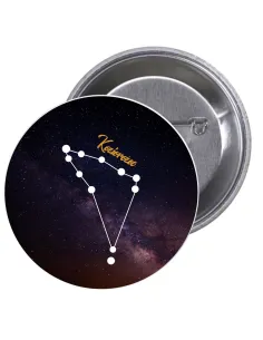 Przypinki Buttony Znaki Zodiaku Koziorożec Znaczki Badziki