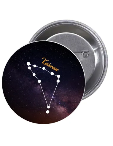 Przypinki Buttony Znaki Zodiaku Koziorożec Znaczki Badziki