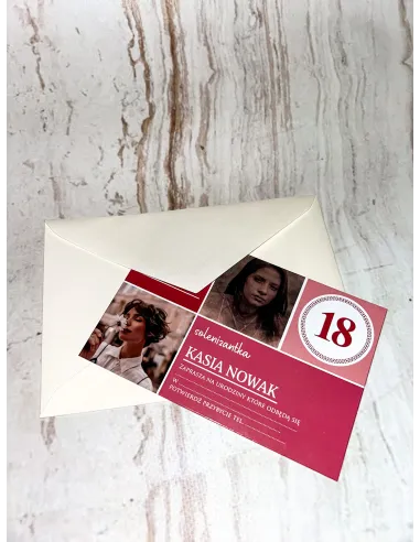 Zaproszenia 18 Urodziny Zaproszenie Osiemnastkowe Twoim