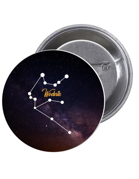 Przypinki Buttony Znaki Zodiaku Wodnik Znaczki Badziki