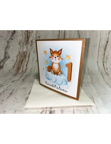 Zaproszenie na 1 Urodziny Zaproszenia na Roczek z Lisem