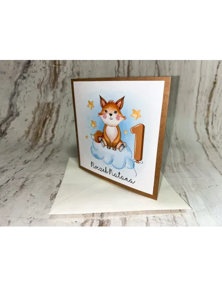 Zaproszenie na 1 Urodziny Zaproszenia na Roczek z Lisem