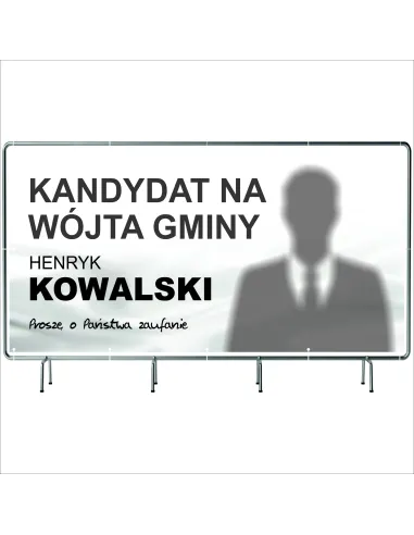 Baner Wyborczy Banery Wyborcze 100x50cm Gotowy Projekt
