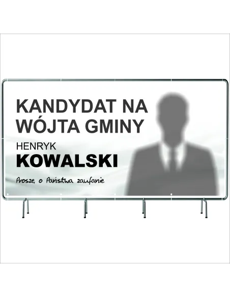 Baner Wyborczy Banery Wyborcze 100x50cm Gotowy Projekt