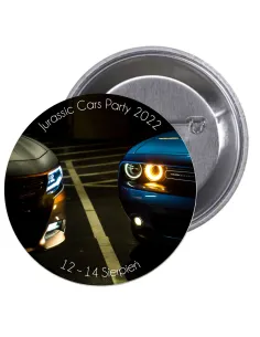 Przypinki Buttony Jurassic Cars Party 2022 Znaczki