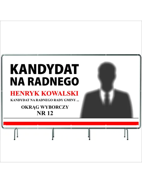 Baner Wyborczy Banery Wyborcze 100x50cm – 50szt. Gotowy