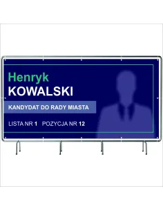 Baner Wyborczy Banery Wyborcze 130x80cm – 5 Szt. Gotowy