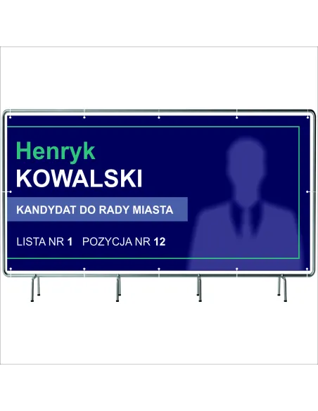Baner Wyborczy Banery Wyborcze 130x80cm – 5 Szt. Gotowy