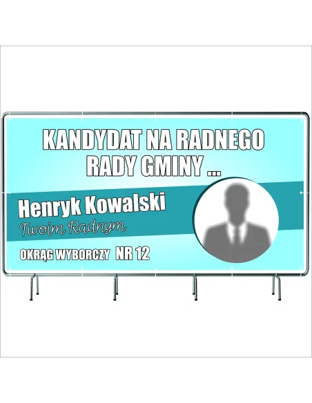 Baner – 50 Szt. Gotowy Projekt Plandeka Wyborczy Banery