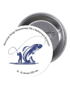 Przypinki Buttony Zawody Rybackie Znaczki Badziki Pamiątkowe