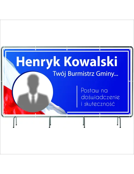 Baner – 5 sztuk Gotowy Projekt Plandeka Wyborczy Banery