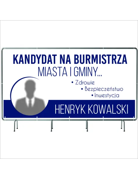 Baner Wyborczy Banery Wyborcze 200x100cm 50 sztuk Gotowy