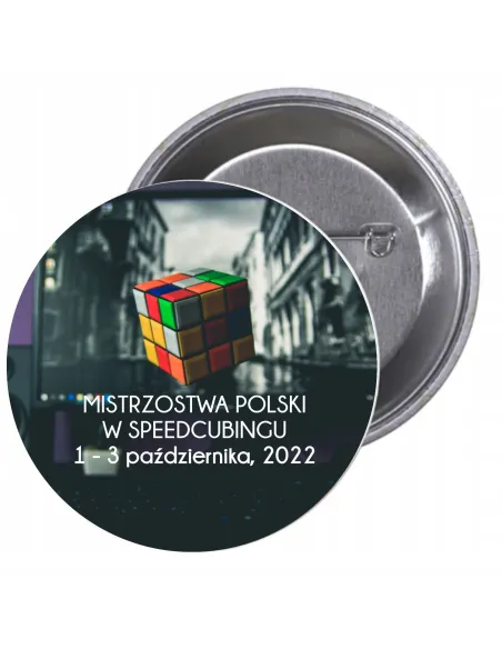 Przypinki Buttony Turniej – Mistrzostwa Polski w Speedcubing