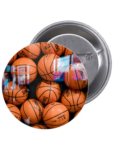 Przypinki Buttony Sport Znaczki Badziki Grafiką z Nadrukiem