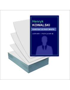 Ulotki A6 Wyborcze 1000 szt Wybory Kandydat Rady Miasta