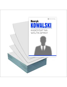 Ulotki A6 Wyborcze Projekt 5000 szt Wybory Kandydat Wójta