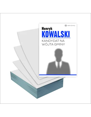 Ulotki A6 Wyborcze Projekt 5000 szt Wybory Kandydat Wójta