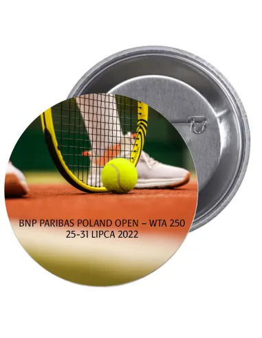 Przypinki Buttony Sport – Bnp Paribas Poland Open – Wta 250