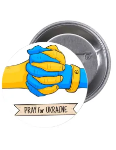 Przypinki Buttony Solidarność Ukrainą Pray For Ukraine