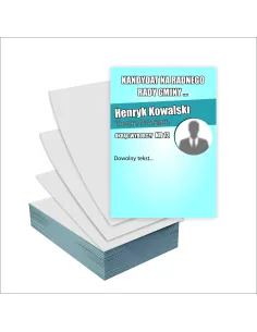 Ulotki A5 Wyborcze 100 szt Wybory Radnego Rady Gminy +