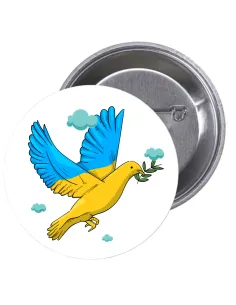 Przypinki Buttony Solidarność Ukrainą Znaczki Badziki