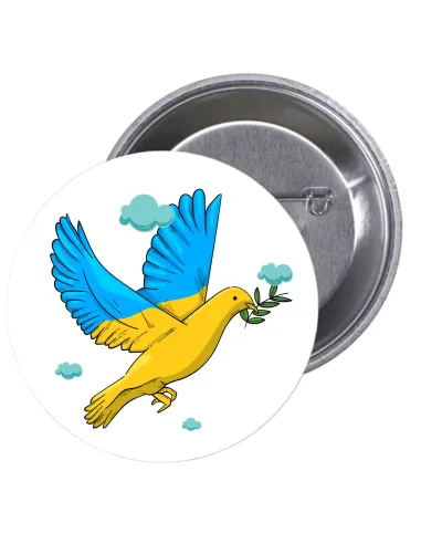 Przypinki Buttony Solidarność Ukrainą Znaczki Badziki