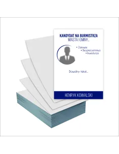 Ulotki A4 Wyborcze 5000 szt Wybory na Burmistrza Gminy