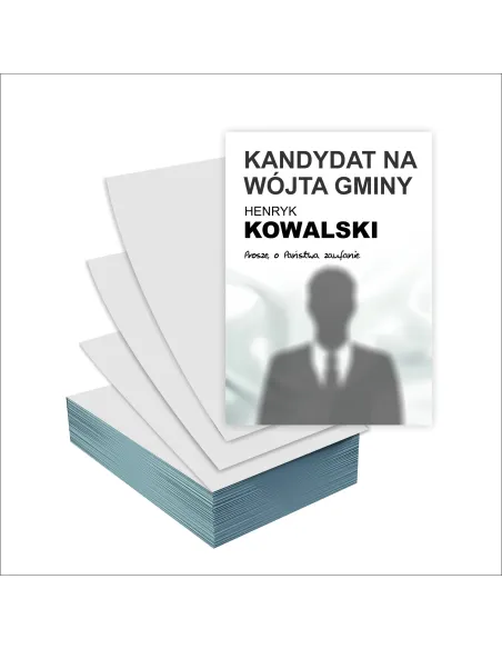 Ulotki A4 Wyborcze Gotowy Projekt 5000 szt Wybory Wójta