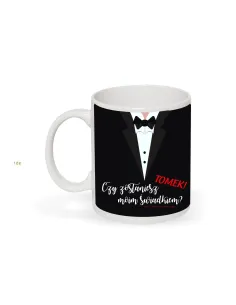 Kubek Prośba Świadkowanie Nadrukiem Imię Czy Zostaniesz