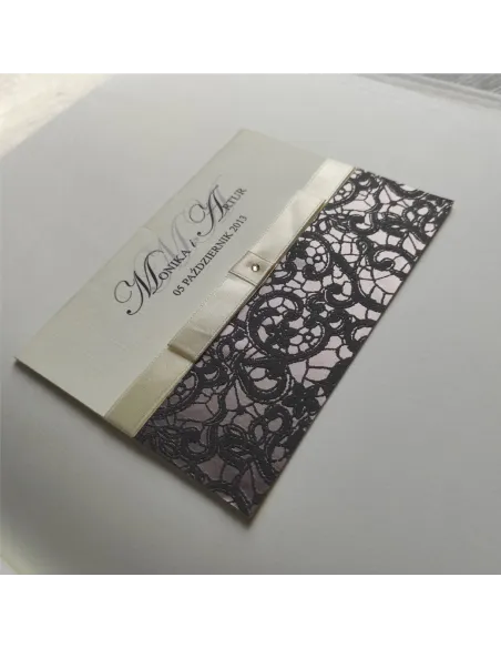 Eleganckie Personalizowane Zaproszenie Ślubne na Wesele