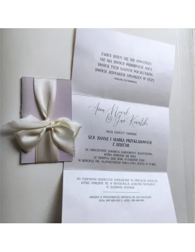 Personalizowane Zaproszenie na Ślub Wesele z Ręcznie