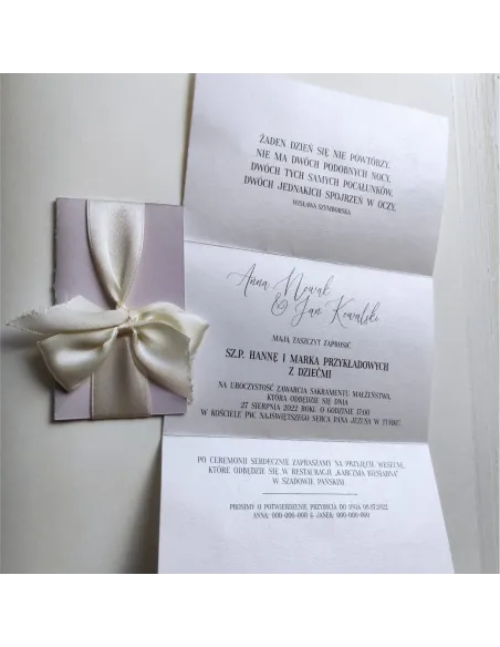 Personalizowane Zaproszenie na Ślub Wesele z Ręcznie