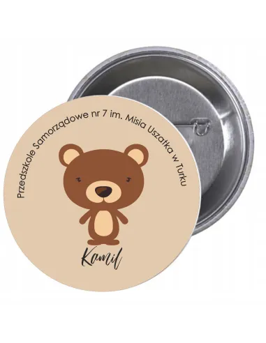 Przypinki Buttony Przedszkole – Kamil Znaczki Badziki