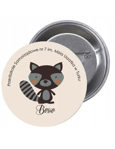 Przypinki Buttony Przedszkole – Basia Znaczki Badziki