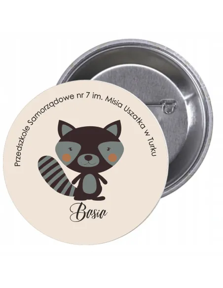 Przypinki Buttony Przedszkole – Basia Znaczki Badziki