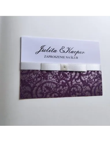 Personalizowane Zaproszenie Ślubne na – Wesele Kokardą
