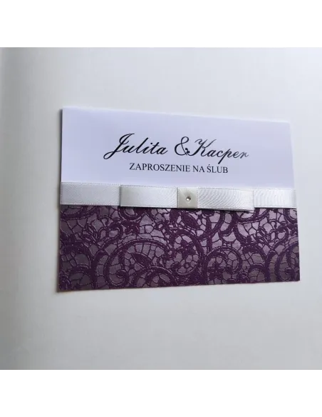 Personalizowane Zaproszenie Ślubne na – Wesele Kokardą