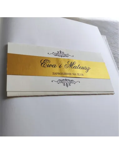 Personalizowane Zaproszenie Ślubne na – Wesele Glamour