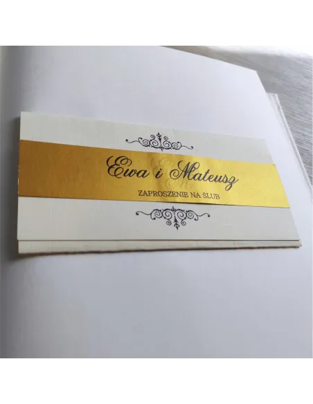 Personalizowane Zaproszenie Ślubne na – Wesele Glamour