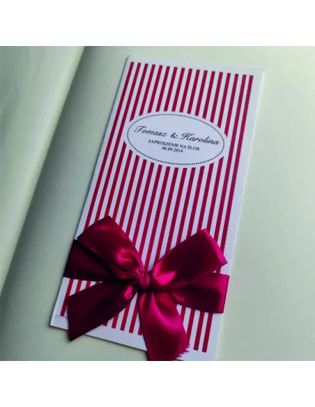 Personalizowane Zaproszenie na Ślub – Wesele Czerwone