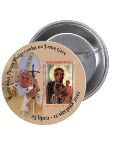 Przypinki Buttony Pielgrzymka Kaszubska Piesza Jasną