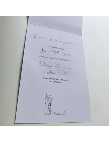 Personalizowane Zaproszenie na Ślub – Wesele Para Młoda