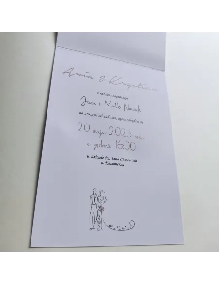 Personalizowane Zaproszenie na Ślub – Wesele Para Młoda
