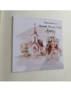 Personalizowane Komunijne Zaproszenie na Pierwszą Komunię