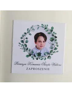 Personalizowane Komunijne Zaproszenie na Zamówienie