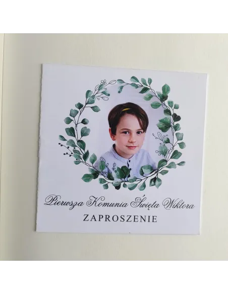 Personalizowane Komunijne Zaproszenie na Zamówienie