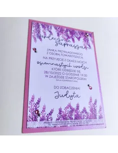 Personalizowane Zaproszenie na Urodziny Personalizowany